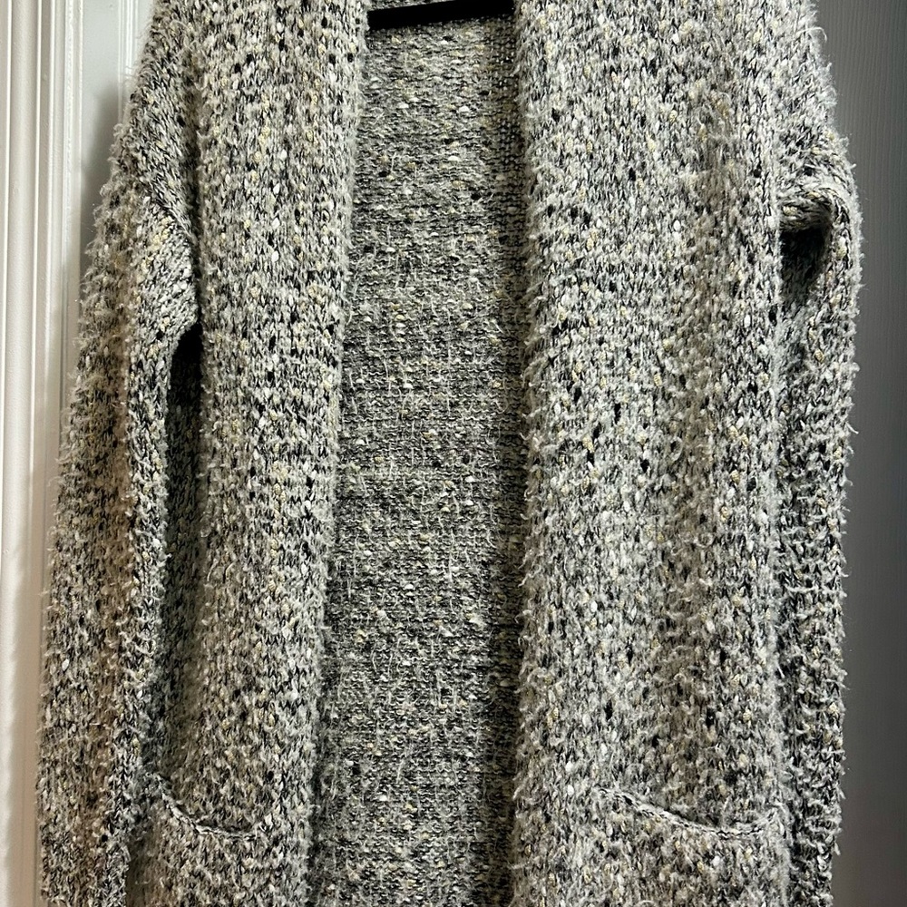 Max Studio Soft Knit Gray Cardigan